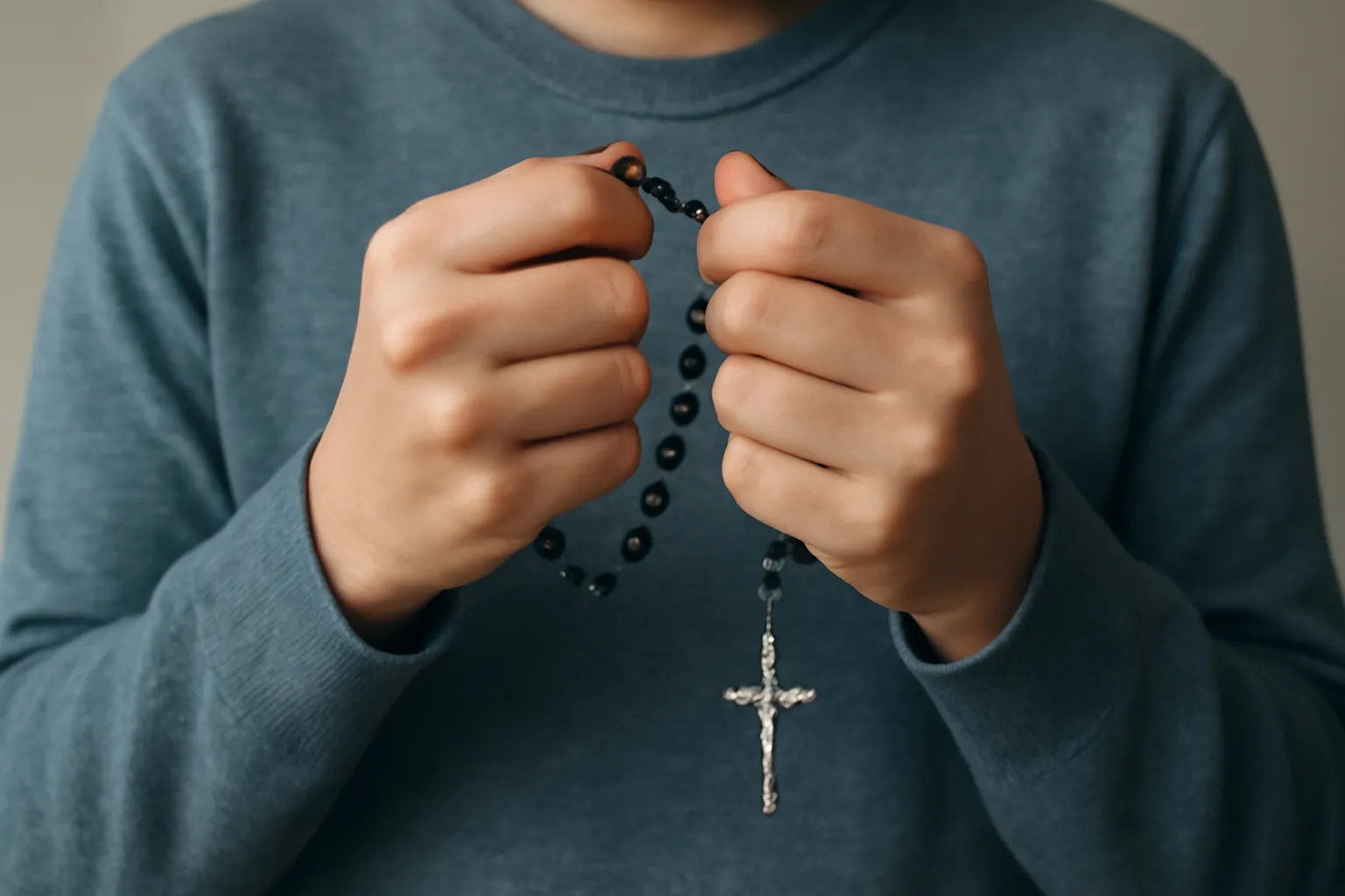 como rezar el rosario una sola persona