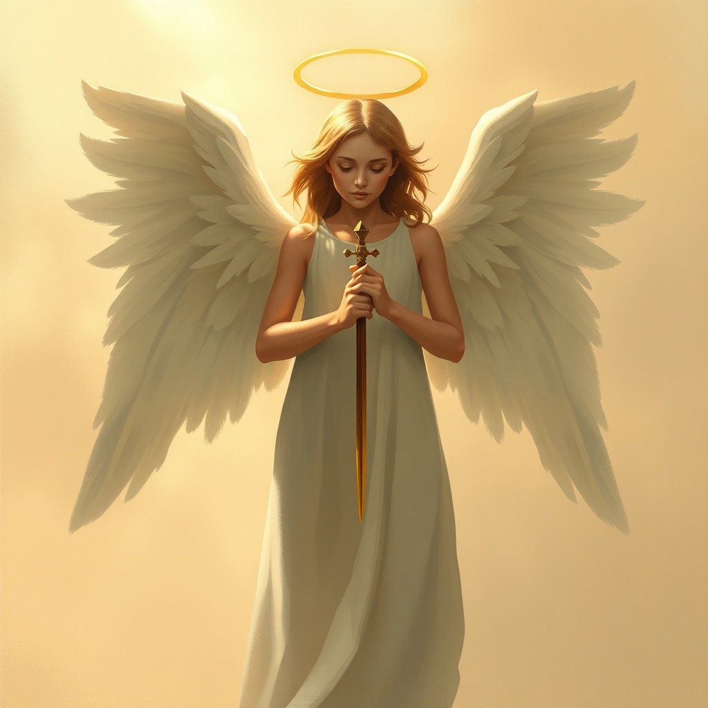 El Ángel del Edén: Guardián con Espada de Fuego en Génesis